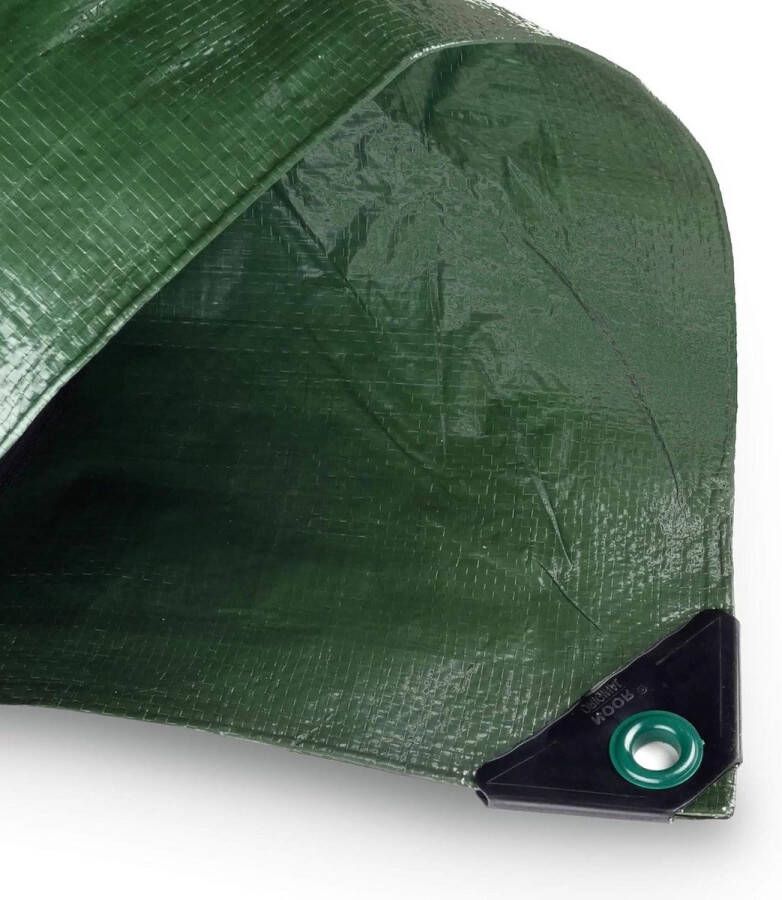 Afdekzeil Hobby 120 g m² 3 x 4 m groen uv-bestendig regenzeil voor tuin waterdicht bescherming tegen wind en vuil transparent tarp