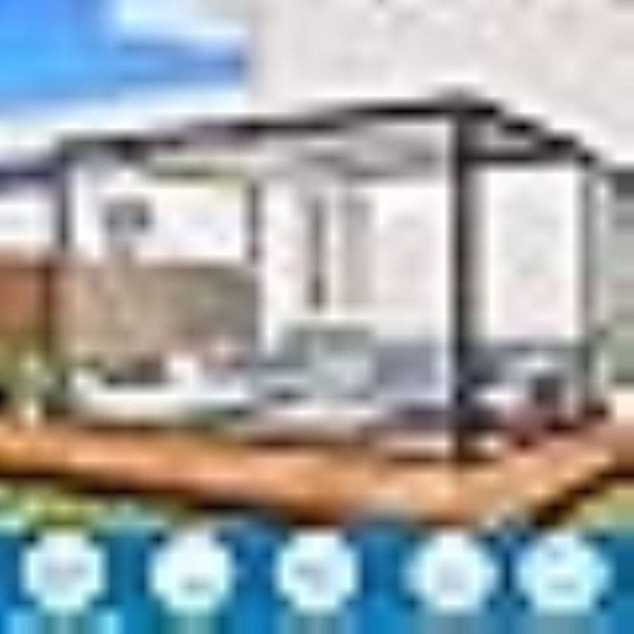 Afdekzeil waterdicht met inslagringen 3 x 1 m transparant zeil pvc transparant tarp voor balkon windscherm zandbak buiten tuinmeubelen doorzichtig zeil voor hazenkooi serre