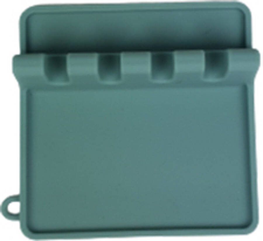 Afdruip lap voor schoteltjes Turquoise Siliconen 14 x 14 cm Druiprek Afdruipen Afwas