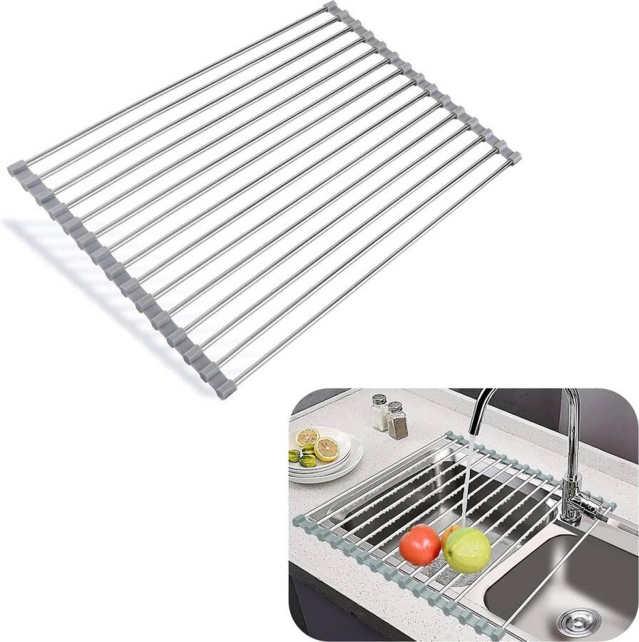 Afdruiprek 32 × 30 cm afneembaar afdruiprek neemt geen plaats in afdruiprek voor luchtdrogen van servies en kopjes