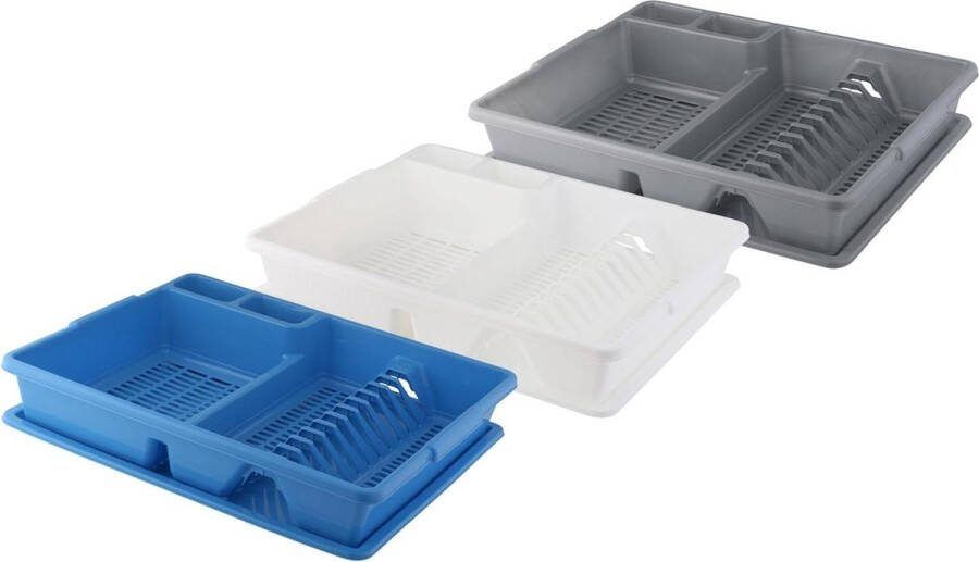 Afdruiprek 47 x 38 cm dienblad op kleur gesorteerd keukenorganisatie accessoire