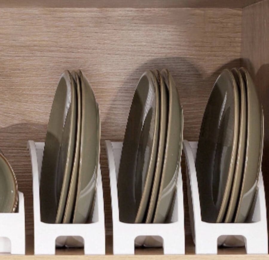 Afdruiprek servies afdruiprek keuken plaathouder voor het werkblad design met kaartsleuf wit