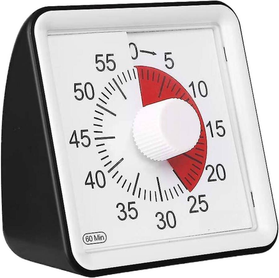 Aftelklok Leerklok countdown klok Leerklok timer Time management kookwekker analoog 7 8 x 7 6 cm zwart