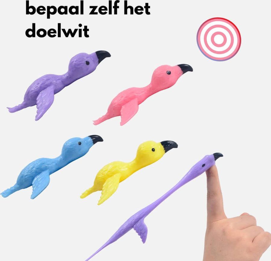 Aftergamezzz Vliegende flamingo's Vliegende vogel- actiespel partyspel drinkspel spel voor volwassenen speelgoed voor volwassenen