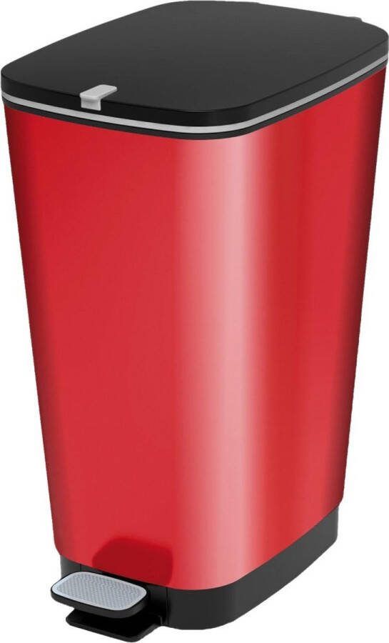 Afvalbak Chic 50 liter in SexyRood plastic 29x44 5 x 60 5 cm Made in Italy