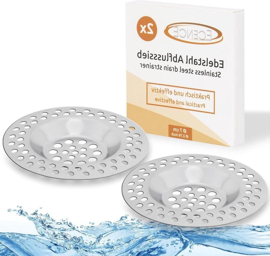 Afvoerbeveiliging Roestvrij Staal 7cm 2.76inch Haarvanger voor Douche Badkuip Gootsteen zeef