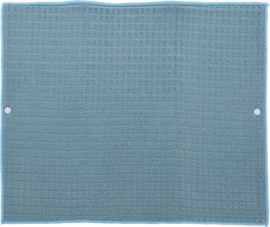 Merkloos Afwas afdruipmat keuken absorberend- microvezel blauw 40 x 48 cm Afdruiprekken