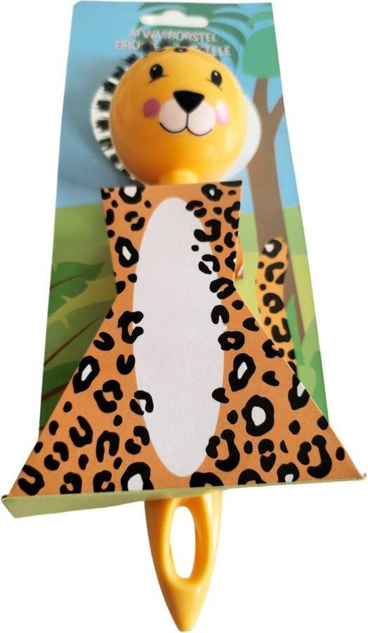 Afwasborstel met dier Tijger