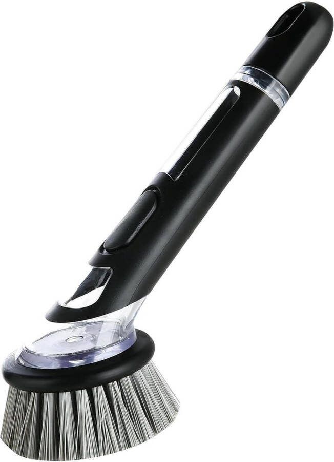 Afwasborstel met reinigingsborstel voor wasmiddeldispenser keukenborstel voor pot pan gootsteenreiniging