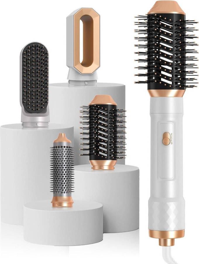 Air Styler 4-in-1 1000 W haarstyler warme luchtborstel ronde borstel haarstyling stijltang borstel heteluchtborstel om te stijlen buigen en drogen Haardroger Met Borstel