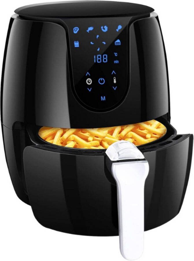 Airfryer 3.5L Heteluchtfriteuse 1500W 6 Kookprogramma's LED Touchscreen Digital Display