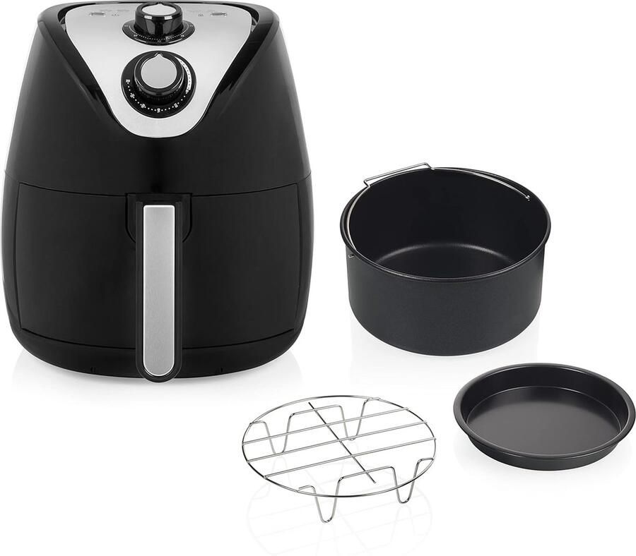 Airfryer XXL Inhoud 4 5 Liter – Geschikt voor het hele gezin 1500 Watt Zwart
