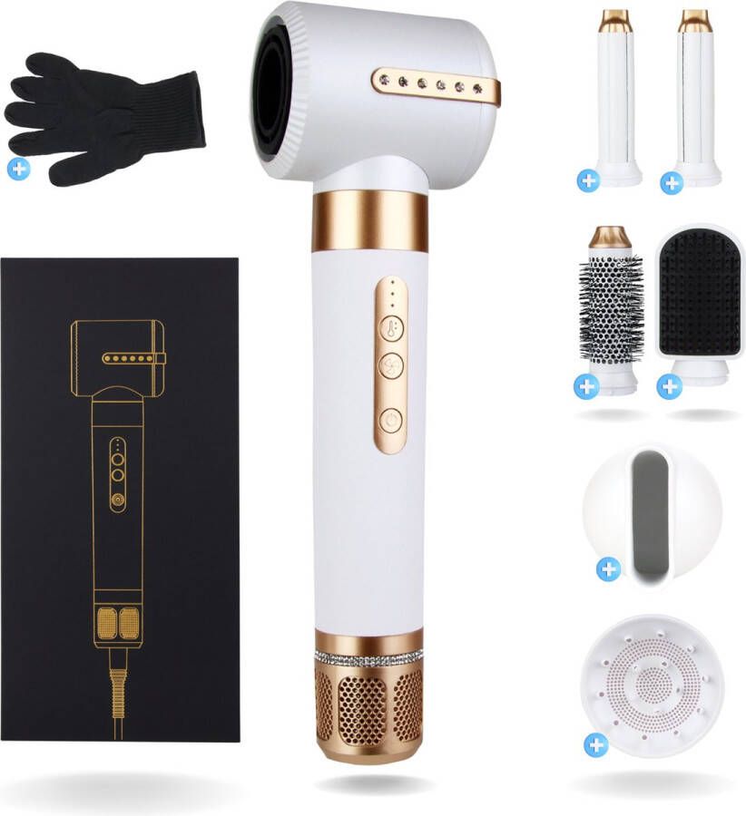 Airstyler pro editie krultang Wit Fohn Haardroger Hitte handschoen Airwrap multistyler stijltang Krultang Cadeau Automatische krultang 7 in 1 krultang tiktok