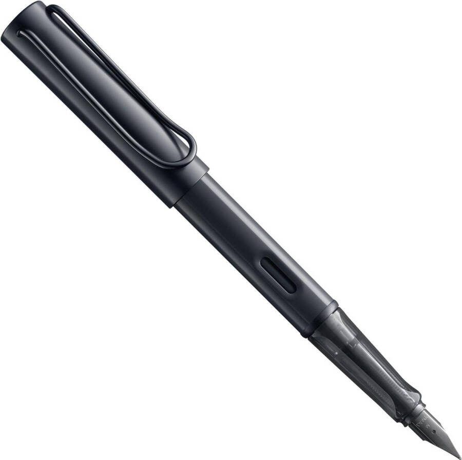 AL-star vulpen 071 zwart aluminium transparant handvat stalen veer F-medium