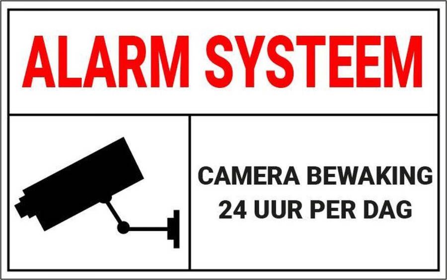 Alarm systeem met camerabeveiliging tekstbord 320 x 200 mm