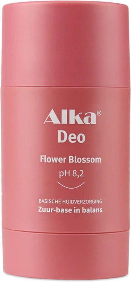Alka Deo Flower Blossom 75ml Basische Deo pH 8 2 Vegan & Natuurlijke en Gezonde Deodorant 0% Aluminium Deodorant Stick Unisex