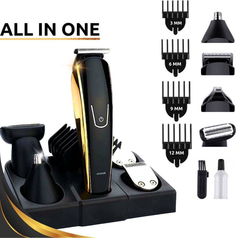 Benscorp All in One Baardtrimmer Mannen Groomer Baard Hoofdhaar Lichaamshaar Neushaar Oorhaar