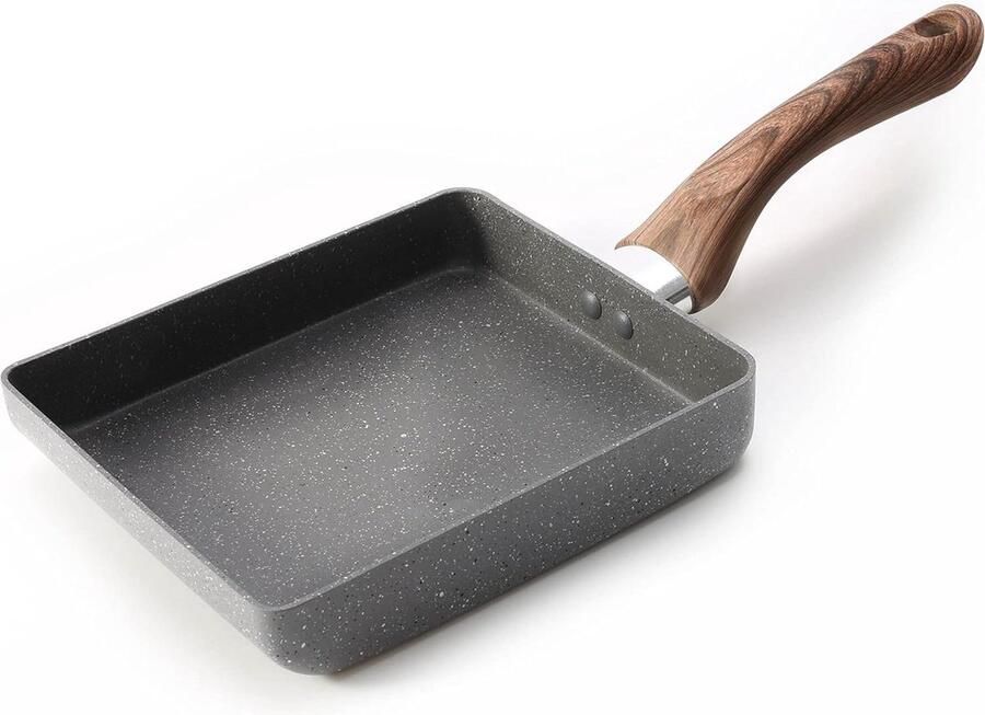 All-in-One Tamagoyaki Pan 18x15 cm anti-aanbak omeletpan voor Japanse omeletten Vaatwasser Inductie veilig Ook als kleine pan voor tamago en eiergerechten!