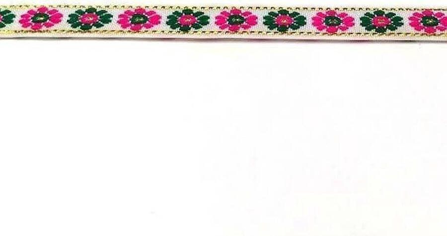 Allernieuwste Fournituren Geweven Sierband 1.0cm breed Lint Stof Applicatie Afwerkband Lengte 7m Wit
