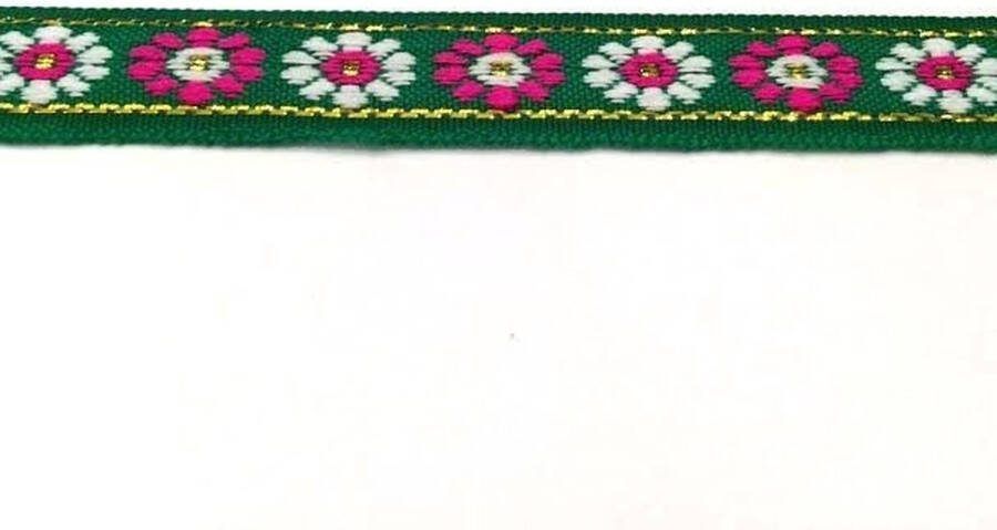 Allernieuwste Fournituren Geweven Sierband 1.0cm breed Lint Stof Applicatie Afwerkband Lengte 7m Groen