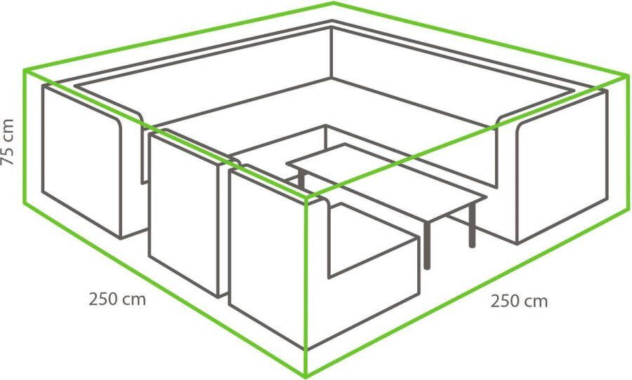 Winza Outdoor Covers Premium beschermhoes loungeset 250 Afmeting : 250x250x75 cm