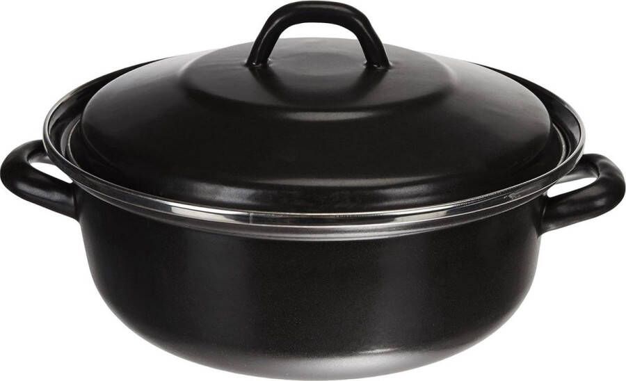 Aluminium braadpan zwart 24 cm Karl