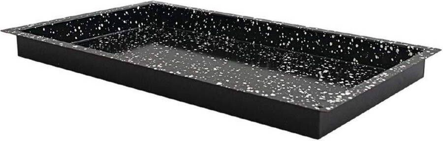Aluminium Emaille Grillplaat 45mm x 530mm x 325mm Zwart DW288