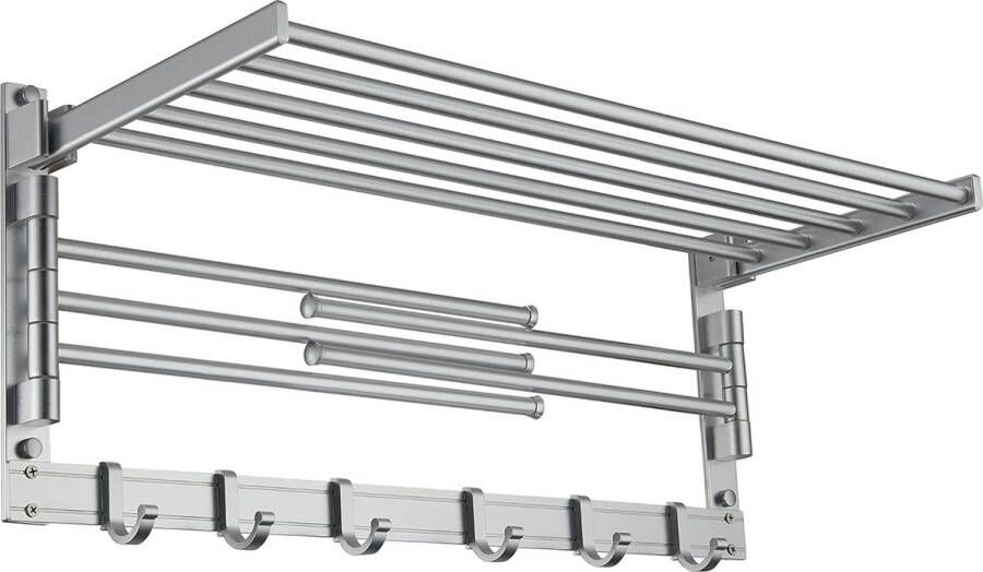Aluminium handdoekrek zilver (5-60SS)