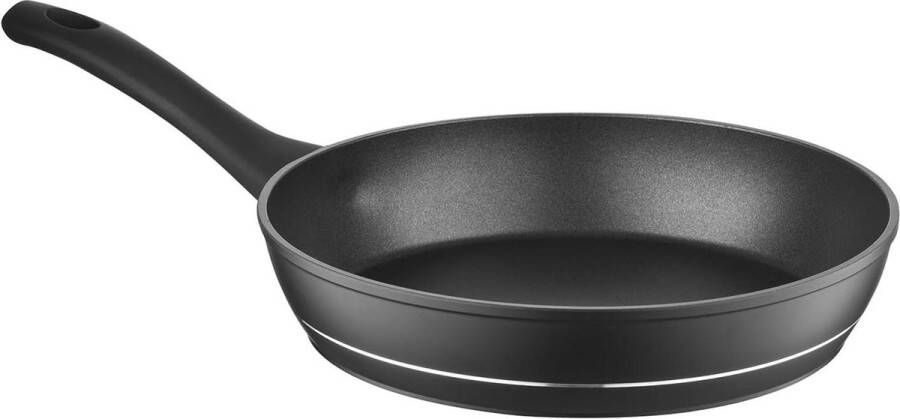 Aluminium Koekenpan I 30 cm Diameter I Universele Pan DELUX I Antiaanbaklaag I Krasbestendige I Inductiebodem I Pan Geschikt voor Inductiekookplaat Gasfornuis Elektrisch Fornuis (Zwart) met 1 of 2 zoekwoorden toegevoegd Koekenpan