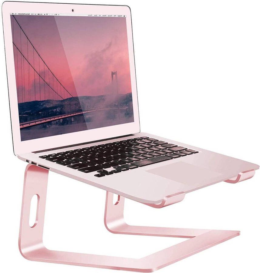 Aluminium laptopstandaard voor bureau draagbare standaard voor Apple MacBooks ergonomische lifthouder notebookstandaard 10-15.6 inch