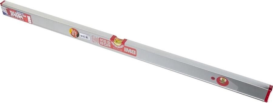 Aluminium profiel waterpas met vergrootglas 100 cm hoge meetnauwkeurigheid 05 mm m rubberen eindkappen