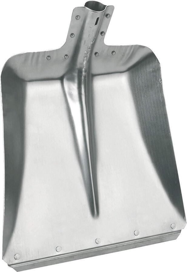Aluminium schep breedte 36 cm tuinschop stalschep verzinkte stooprand sneeuwschuiver