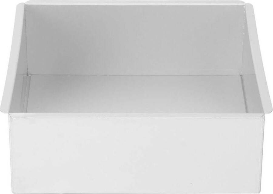 Aluminium Vierkante Cakevorm 23 * 23 * 9 cm Geanodiseerd Bakken Cakevorm met Verwijderbare Bodem