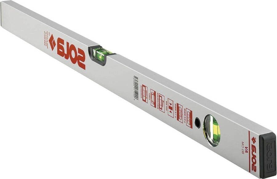 Aluminium waterpas AV 80 cm grijs