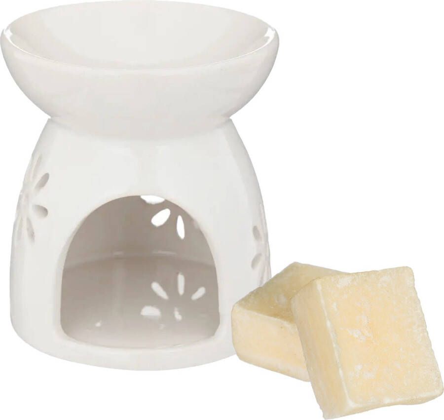 Amberblokjes geurblokjes cadeauset cashmere geur inclusief geurbrander