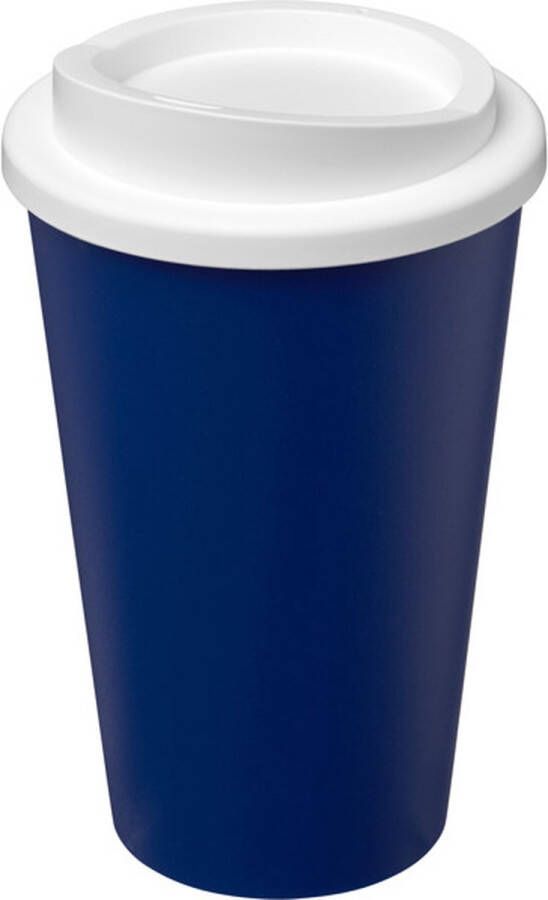 Americano Eco 350 ml gerecyclede beker Blauw Wit Koffiebeker Theebeker Duurzaam Herbruikbaar Koffiebeker To Go Starbucks – Lekvrij