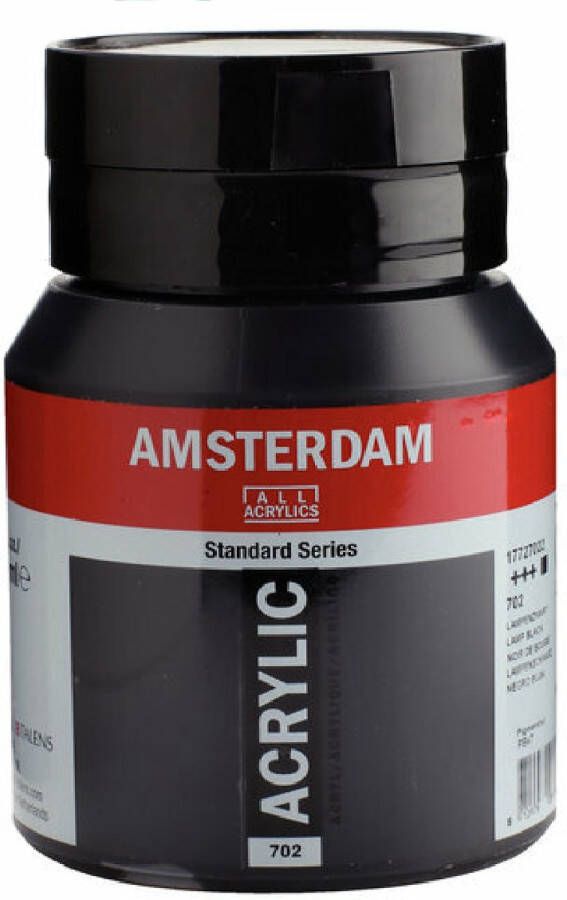 Amsterdam Acrylverf 702 lampenzwart 500 ml