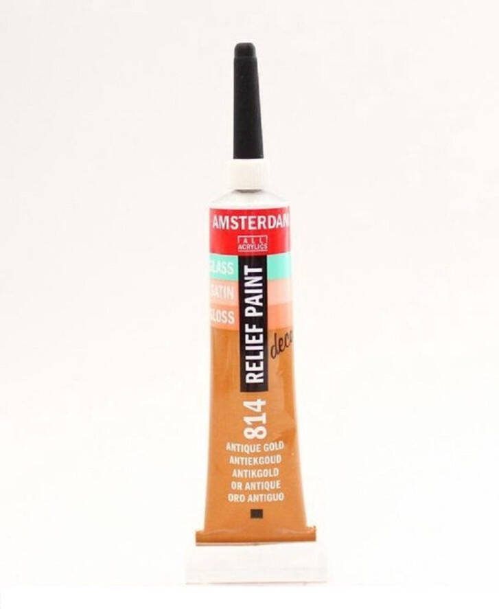 Royal Talens Relief Paint 814 Antiekgoud Amsterdam 20 ml