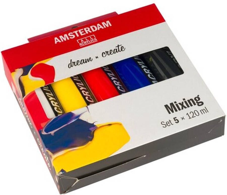 Amsterdam standaard acrylverf mengset 5 x 120 ml