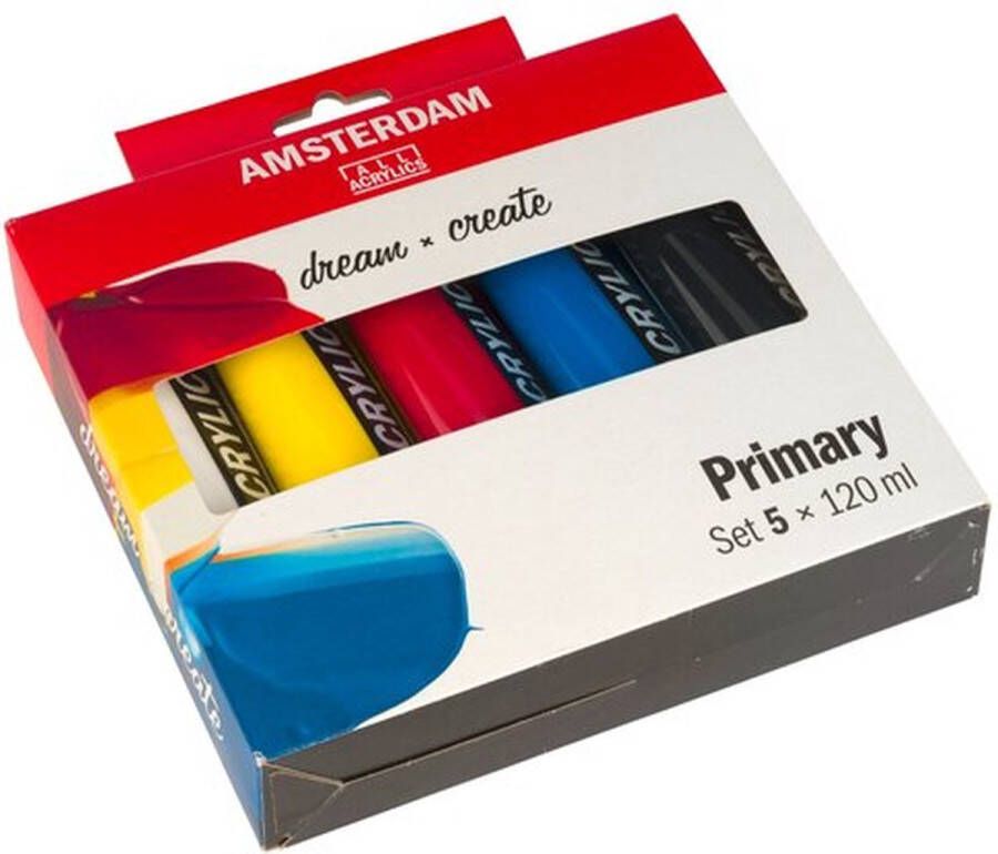 Amsterdam standaard acrylverf primaire set 5 x 120 ml