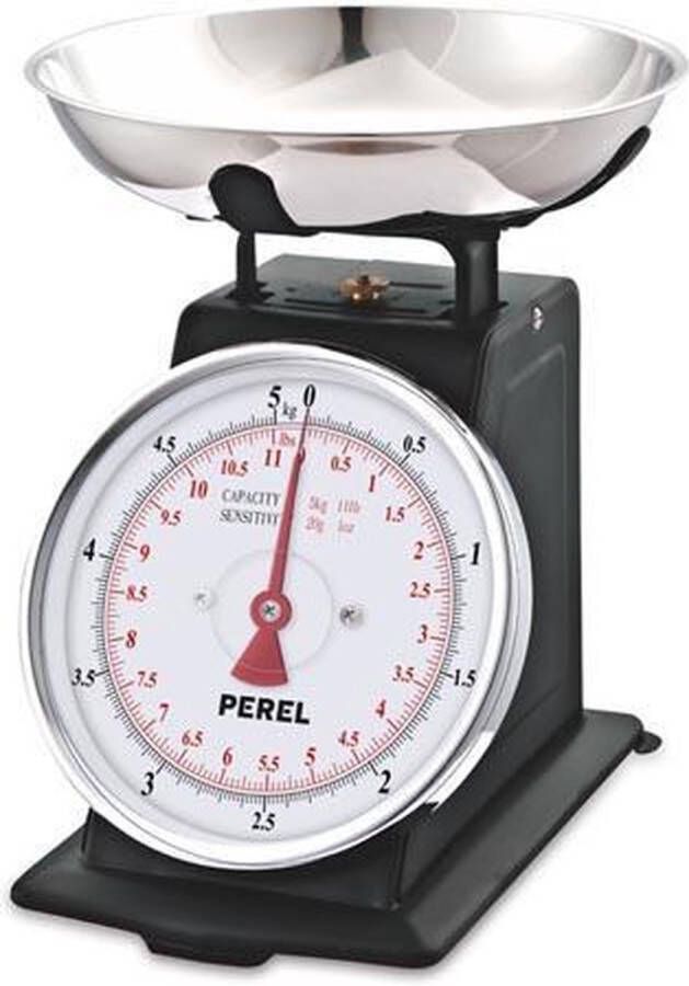 Perel Keukenweegschaal Analoog 20 8 X 22 Cm Staal