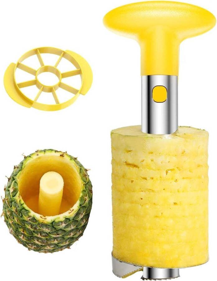 Ananassnijder Fruit schillen uithollen en snijden Roestvrij staal Keukengereedschap Moeiteloos Appelsnijder