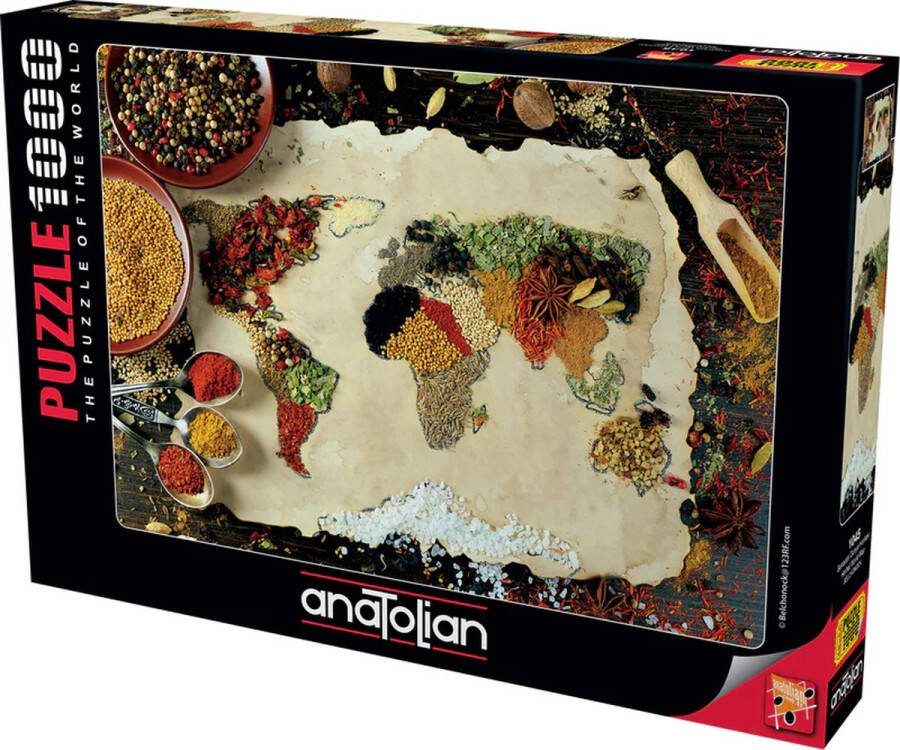 Anatolian legpuzzel herbal world map