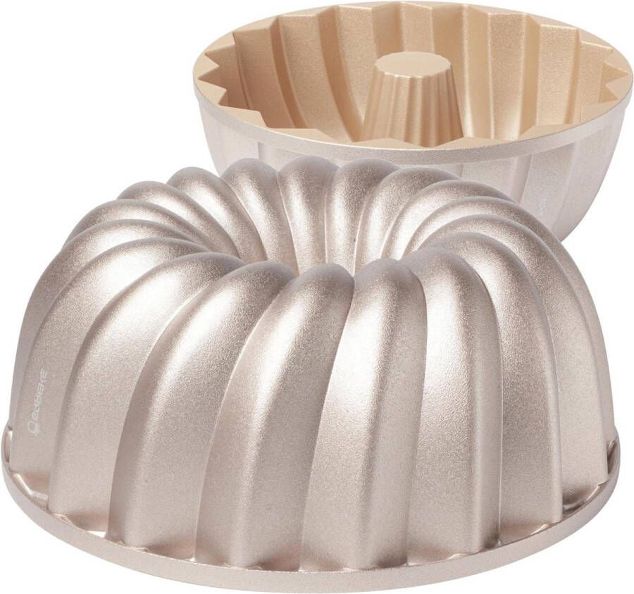 Anti-aanbaklaag Zeer Duurzaam Gegoten Aluminium Taartvorm Rosé Goud 24 cm Diameter 2.5 Liter Inhoud Time4cooking