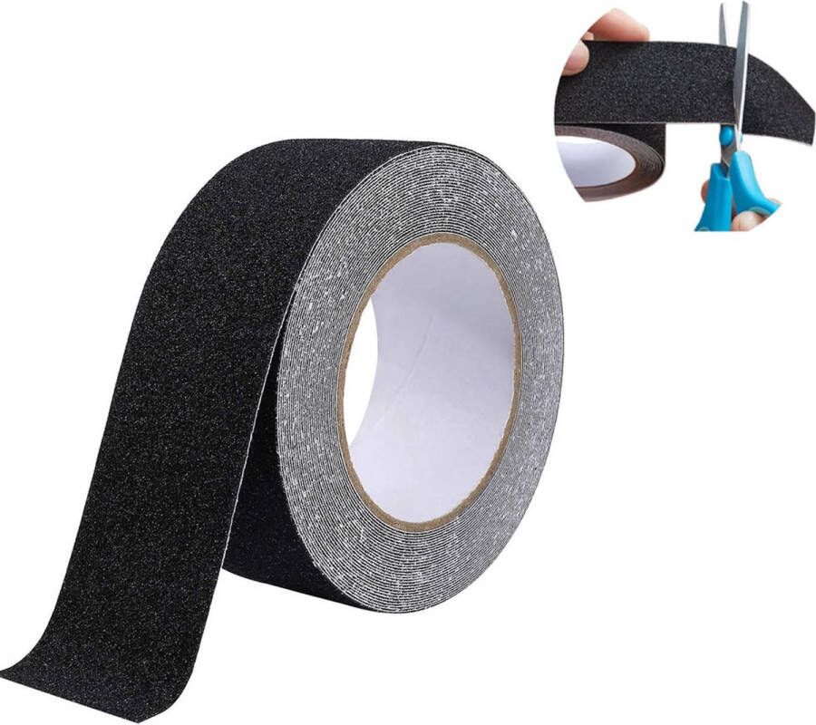 Anti Sliptape 10M 50mm Antislip Trap Strip Zelfklevende Tape Waterproof Super Plakkerig Geen Residu Zwart Antislip Plakband Klustape Antislip Lijm Anti-Slip Strip Binnen Buiten Antislip Tape Voor Trap Vloer Drempel