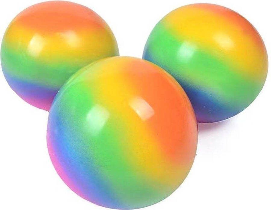 Merkloos Sans marque ANTI STRESSBAL FIDGED REGENBOOG 7CM SLIJM BEKEND VAN TIKTOK SQUISHY KNEEDBAL