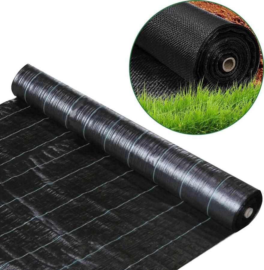 Anti worteldoek 4 M x 10 M 100g m² 40m² Gronddoek Tegen Onkruid zwart Wortelbegrenzer en Tuinbestrating en Grondzeil Bodembedekker multifunctioneel te gebruiken voor veel doeleinden Duurzaam Onkruidbestrijding
