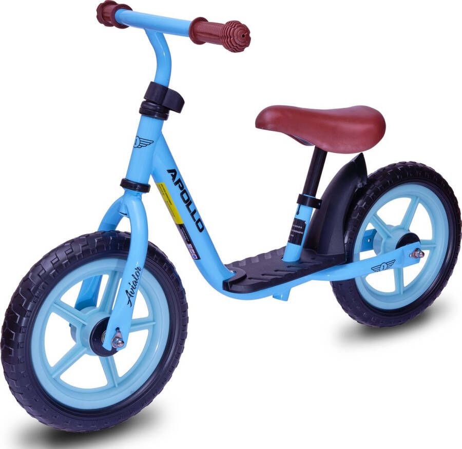 Apollo Aviator Loopfiets Veilige Kinderloopfiets 12 inch Mooie Loopfiets Robuuste Loopfiets voor Kinderen Comfortabel en Zeer Lichtgewicht Loopfiets Meisje Loopfiets Jongen Loopfiets Peuter