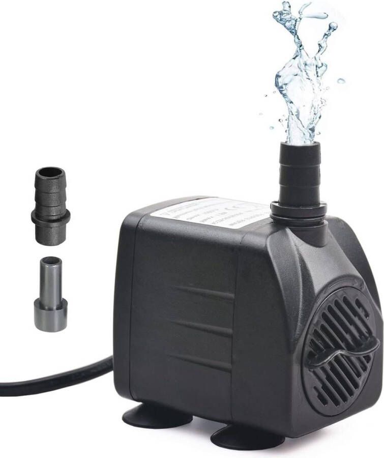 Apore Mini waterpomp aquarium pomp dompelpomp vijverpomp waterspeelpomp onderwater-pomp voor aquarium tuinvijver fontein (15W 1000L H)