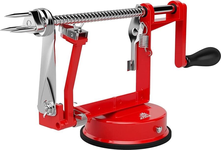 Appelschiller Groente Fruitschiller Peer Aardappelschaaf Corer Schilmachine (Rood Dunschiller)